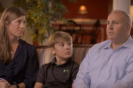 CJ and his family discussing his treatment for congenital pseudarthrosis of the tibia at the International Center for Limb Lengthening