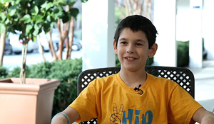 Jackson, a patient with Perthes Disease, who was treated at the International Center for Limb Lengthening