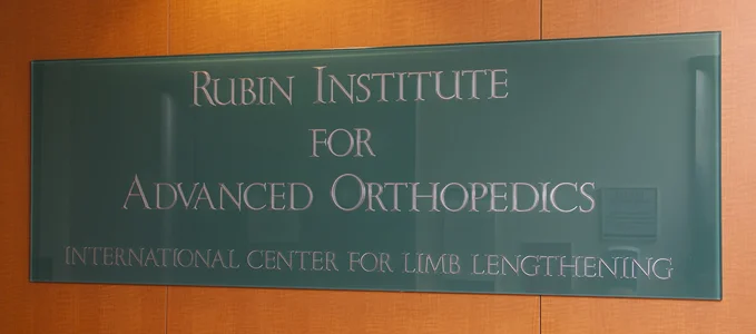 Sign on the wall in the International Center for Limb Lengthening clinic