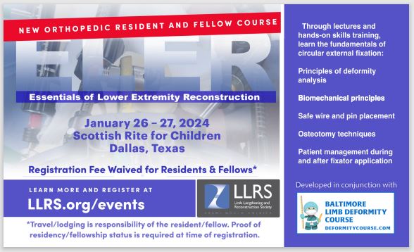 2024 Essentials of Lower Extremity Reconstruction Course