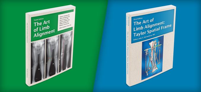 Covers of The Art of Limb Alignment and The Art of Limb Alignment: Taylor Spatial Frame textbooks