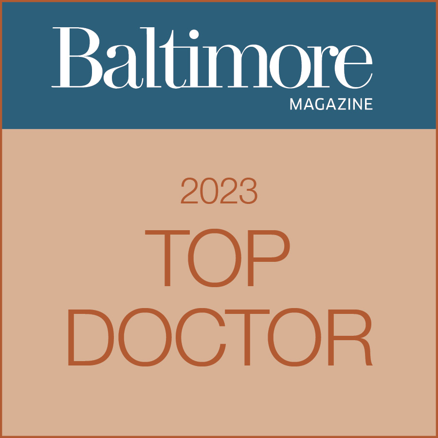Logo for Baltimore Magazine's 2023 Top Doctor list