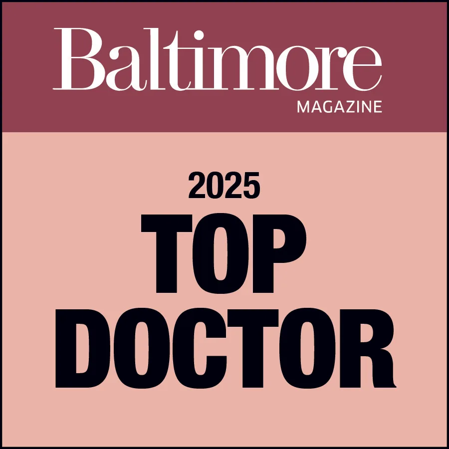 Logo for Baltimore Magazine's 2025 Top Doctor list