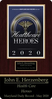 Dr. John Herzenberg's lifetime achievement award from The Daily Record's Healthcare Heroes