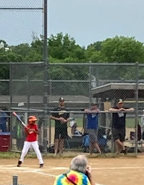 Sudan at bat in a baseball game