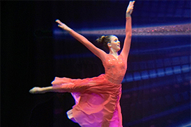 Cassidy dancing in her winning performance at the world dance championships