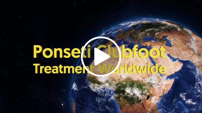 Title screen for the Ponseti Clubfoot Treatment Worldwide feature length documentary