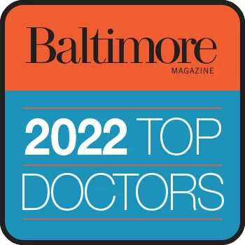 Logo for Baltimore Magazine's 2022 Top Doctor list